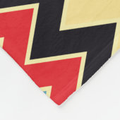 Zigzag Colors Lines Fleecedecke (Ecke)