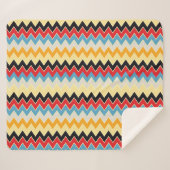 Zigzag Colors Lines Sherpadecke (Vorderseite (Horizontal))