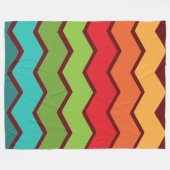 Zigzag der 1970er fleecedecke (Vorderseite (Horizontal))