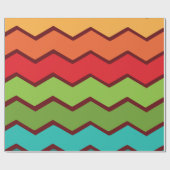 Zigzag der 1970er geschenkpapier (Flach)