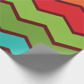 Zigzag der 1970er geschenkpapier (Ecke)
