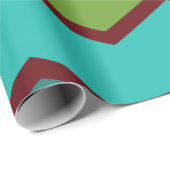 Zigzag der 1970er geschenkpapier (Rolleneckpunkt)