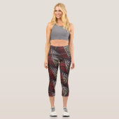 Zigzag Design Capri Leggings (Vorderseite)