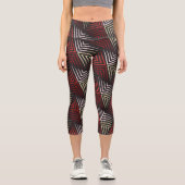 Zigzag Design Capri Leggings (Vorderseite)
