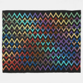 ZIGZAG Diamanten - gefärbt + Ihr Backgr. Ideen Fleecedecke (Vorderseite (Horizontal))