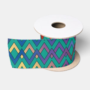 ZIGZAG Diamanten - gefärbt + Ihr Backgr. Ideen Satinband