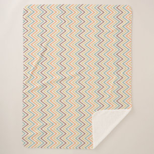 Zigzag Dünne farbenfrohe Linien Nahtlose Muster Ve Sherpadecke