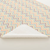 Zigzag Dünne farbenfrohe Linien Nahtlose Muster Ve Sherpadecke (3/4)