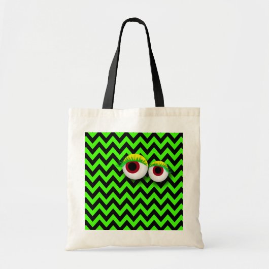 ZIGZAG eYe MONSTER : GReeN Tragetasche (Vorne)