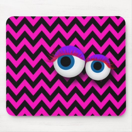 ZigZag eye Monster pad : pink Mousepad (Vorne)