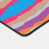 Zigzag farbiges Streifen Muster Schreibtischunterlage (Ecke)