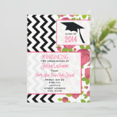 Zigzag & Floral 2014 Abschluss Ankündigung (Stehend Vorderseite)