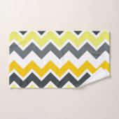 ZIGZAG - GELB UND GRAU BADHANDTUCH SET (Handtuch)