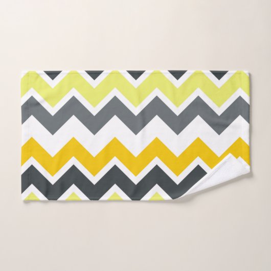 ZIGZAG - GELB UND GRAU BADHANDTUCH SET (Handtuch)