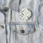 ZigZag-Geometrie der Seite Grün und Silber Button (Beispiel)