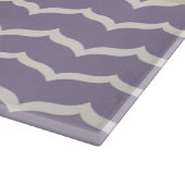 Zigzag-Glasschneidplatte geblüht Schneidebrett (Ecke)