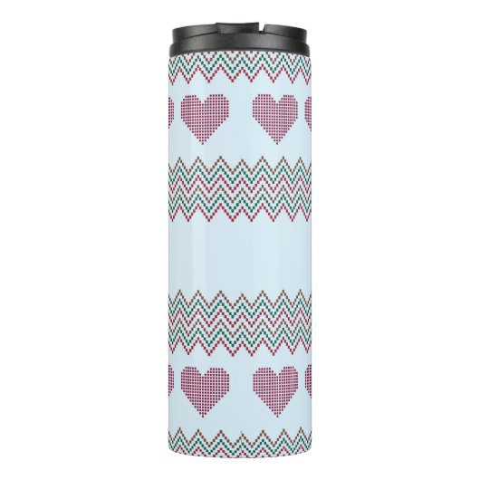 Zigzag Hearts Thermosbecher (Rückseite)