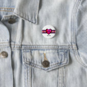 ZigZag Herz Lined Design textiert Button (Beispiel)