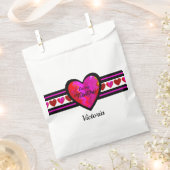 ZigZag Herz Lined Design textiert Geschenktütchen (Ausgeschnitten)