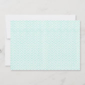 Zigzag Hochzeit Einladung (Rückseite)