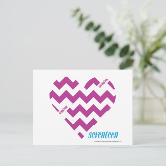 ZigZag Lila 2 Postkarte (Stehend Vorderseite)