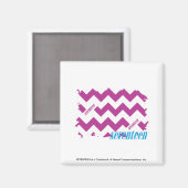 ZigZag Lila 3 Magnet (Vorderseite/Rückseite)