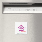 ZigZag Lila 4 Magnet (In Situ (Geschirrspüler))