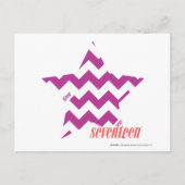 ZigZag Lila 4 Postkarte (Vorderseite)