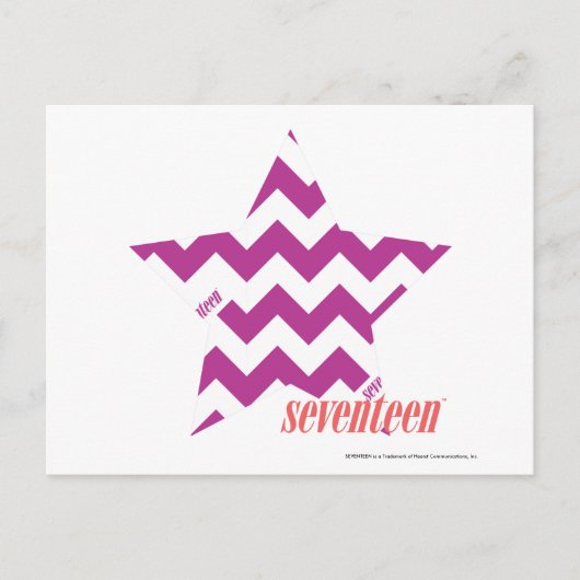 ZigZag Lila 4 Postkarte (Vorderseite)