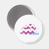 ZigZag Lila Magnet (Vorderseite/Rückseite)