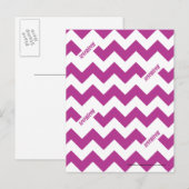 ZigZag Lila Postkarte (Vorne/Hinten)