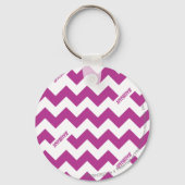 ZigZag Lila Schlüsselanhänger (Vorderseite)