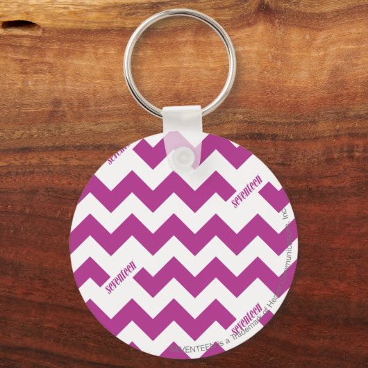 ZigZag Lila Schlüsselanhänger (Vorderseite)