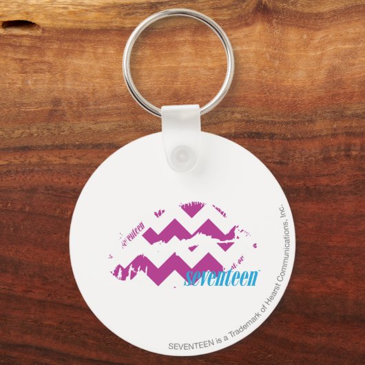 ZigZag Lila Schlüsselanhänger (Vorderseite)