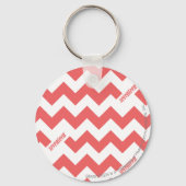 ZigZag LtPink Schlüsselanhänger (Vorderseite)