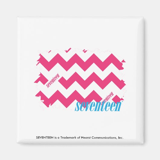 ZigZag Magenta Magnet (Vorne)