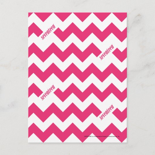 ZigZag Magenta Postkarte (Vorderseite)