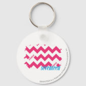 ZigZag Magenta Schlüsselanhänger (Vorderseite)