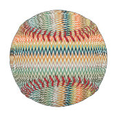 Zigzag Multicolor Muster Baseball (Rückseite)