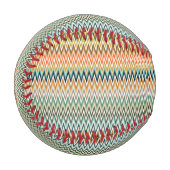 Zigzag Multicolor Muster Baseball (Vorderseite Links)