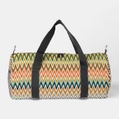 Zigzag Multicolor Muster Duffle Bag (Rückseite)