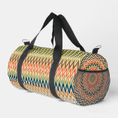 Zigzag Multicolor Muster Duffle Bag (Rechte Ecke)