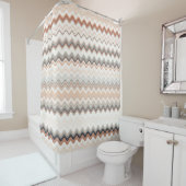 Zigzag Multicolor Muster Duschvorhang (Beispiel)
