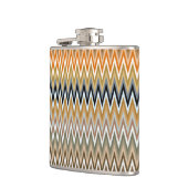 Zigzag Multicolor Muster Flachmann (Links)