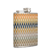 Zigzag Multicolor Muster Flachmann (Rechts)