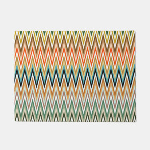 Zigzag Multicolor Muster Fußmatte