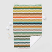Zigzag Multicolor Muster   Golfhandtuch (Insitu)