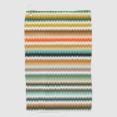 Zigzag Multicolor Muster Golfhandtuch (Vorderseite)