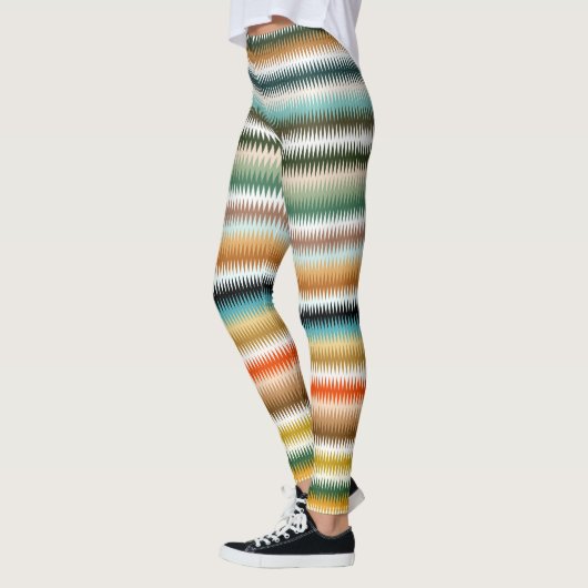 Zigzag Multicolor Muster Leggings (Links)