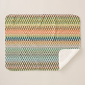 Zigzag Multicolor Muster Sherpadecke (Vorderseite (Horizontal))